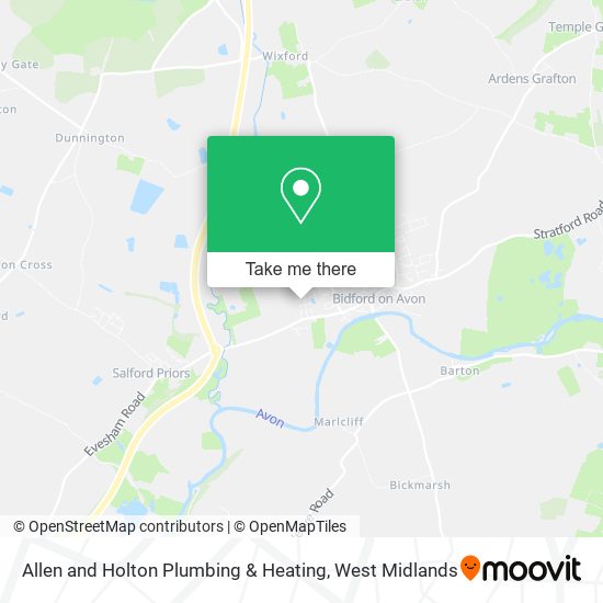 Allen and Holton Plumbing & Heating map