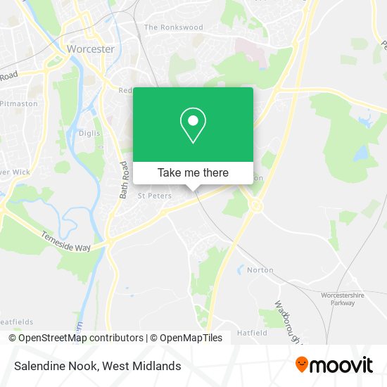 Salendine Nook map