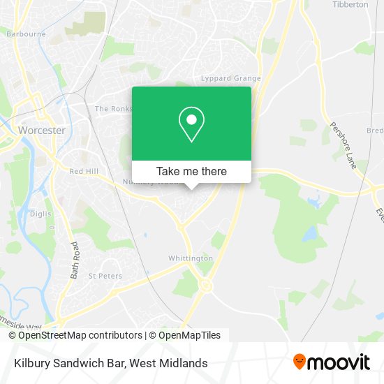 Kilbury Sandwich Bar map