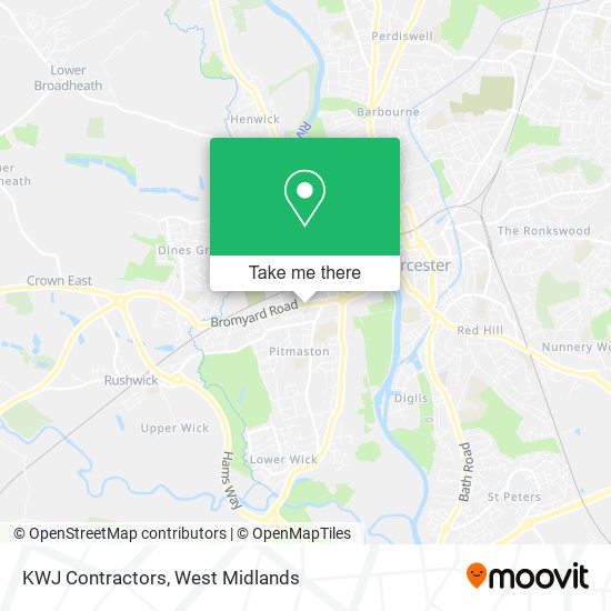 KWJ Contractors map