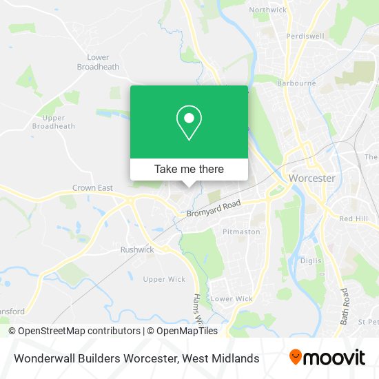 Wonderwall Builders Worcester map