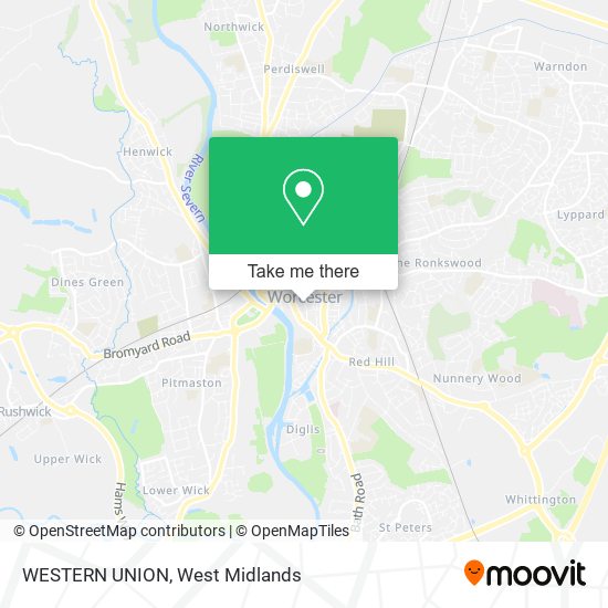 WESTERN UNION map