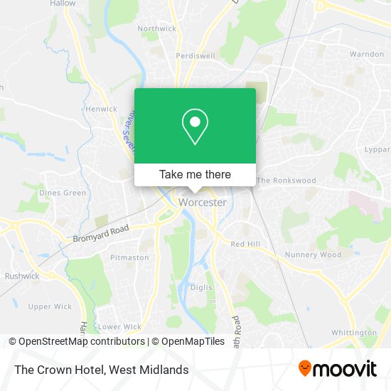 The Crown Hotel map