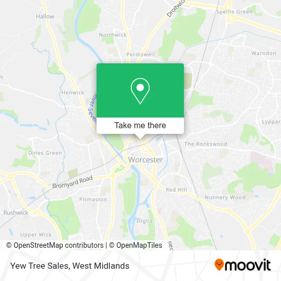 Yew Tree Sales map