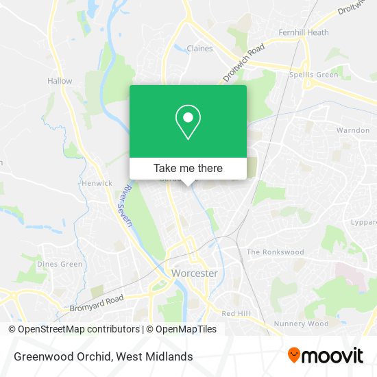 Greenwood Orchid map
