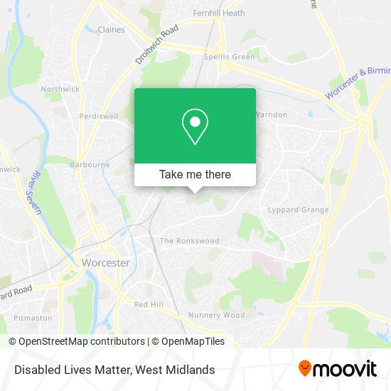 Disabled Lives Matter map