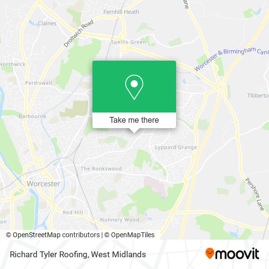 Richard Tyler Roofing map