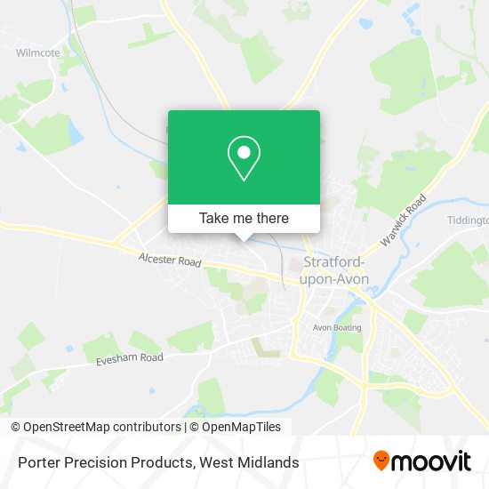 Porter Precision Products map
