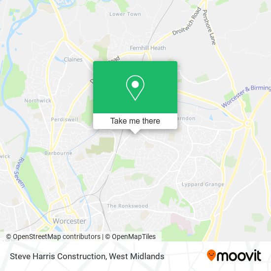 Steve Harris Construction map