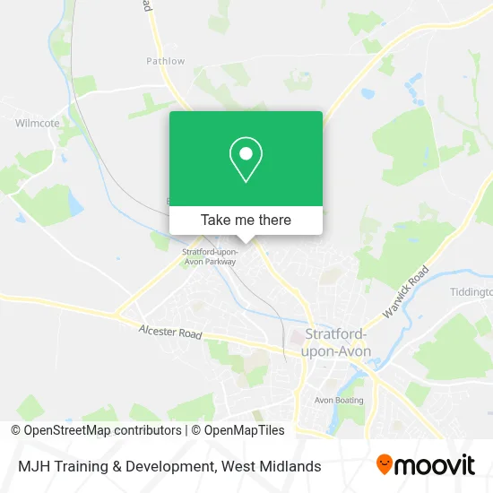 MJH Training & Development map