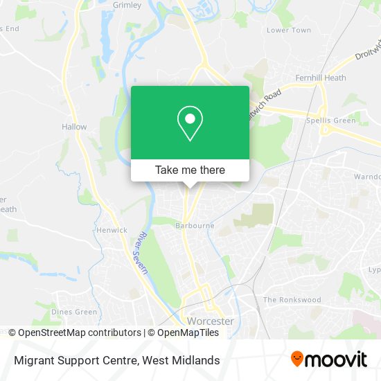 Migrant Support Centre map