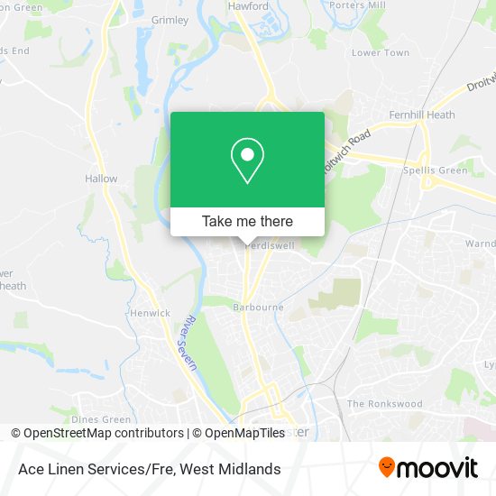 Ace Linen Services/Fre map