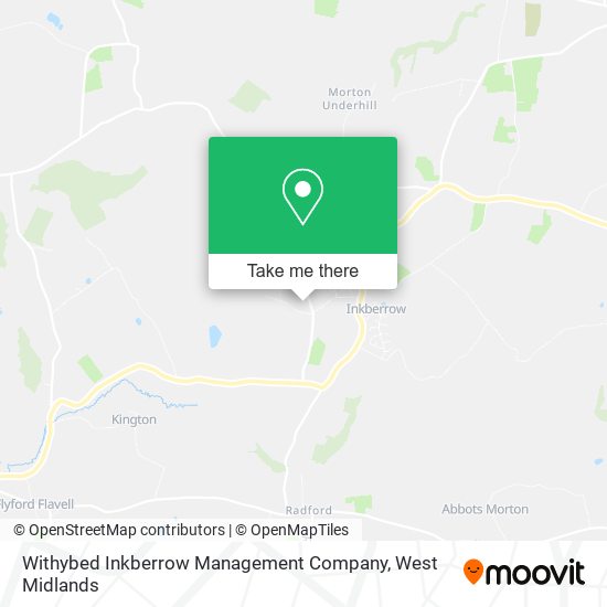 Withybed Inkberrow Management Company map