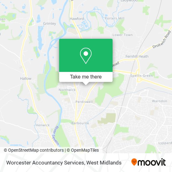 Worcester Accountancy Services map