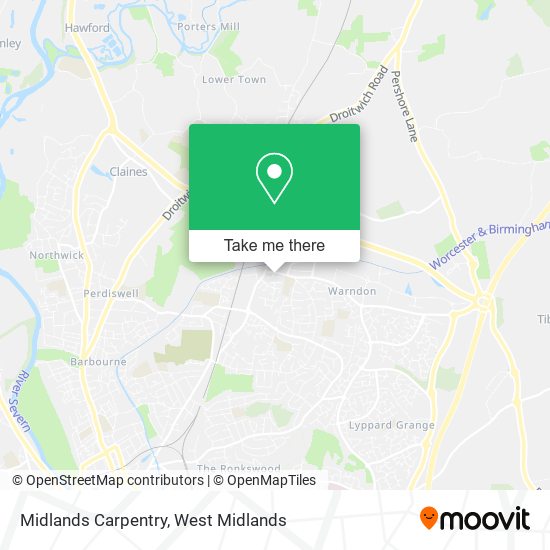 Midlands Carpentry map