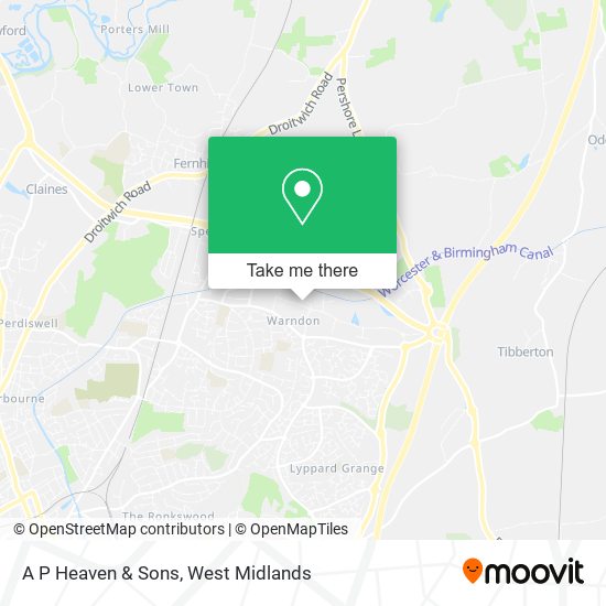 A P Heaven & Sons map