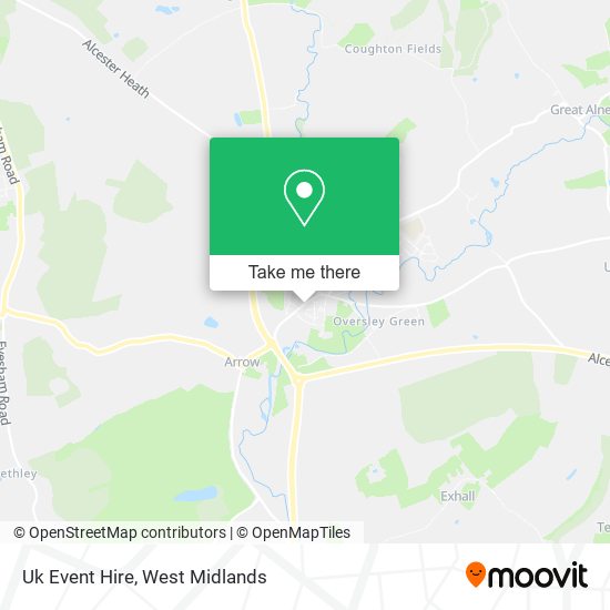 Uk Event Hire map