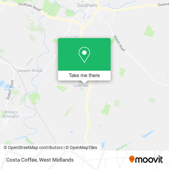 Costa Coffee map