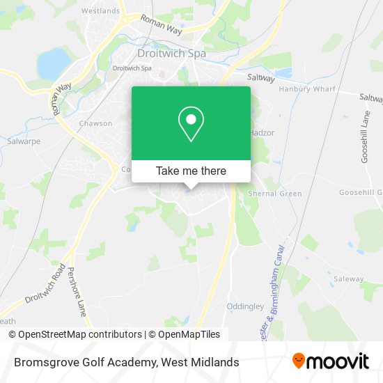 Bromsgrove Golf Academy map