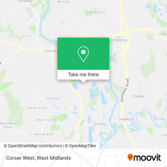 Corser West map