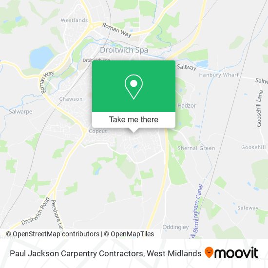Paul Jackson Carpentry Contractors map