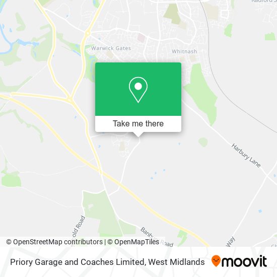 Priory Garage and Coaches Limited map