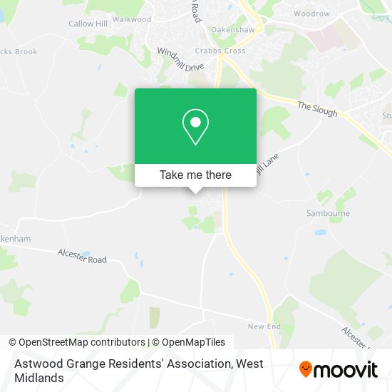 Astwood Grange Residents' Association map