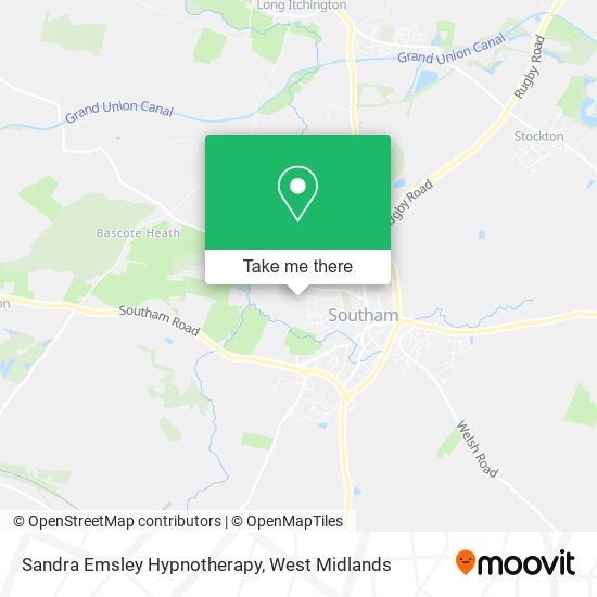 Sandra Emsley Hypnotherapy map