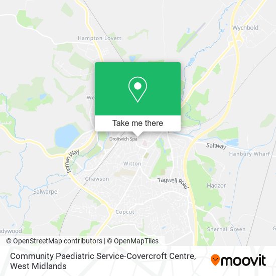 Community Paediatric Service-Covercroft Centre map