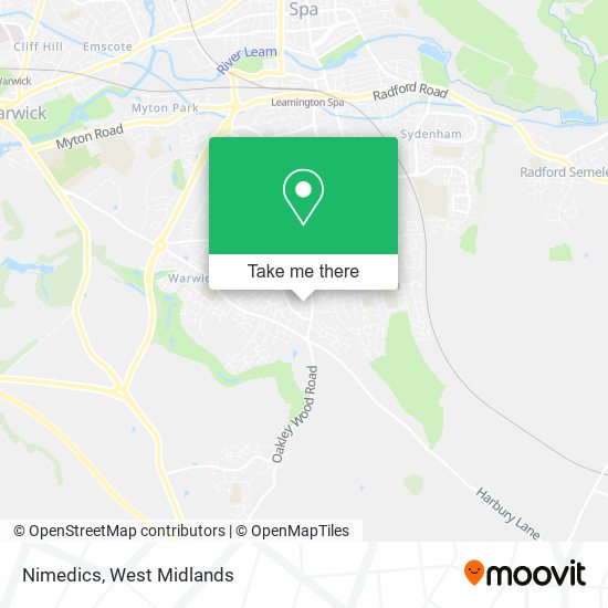Nimedics map