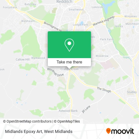 Midlands Epoxy Art map