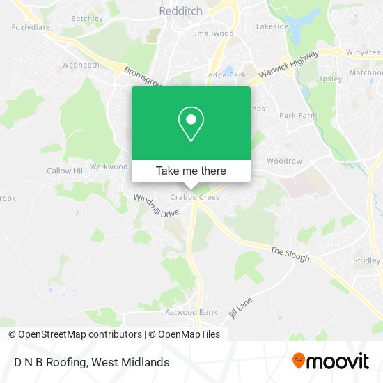 D N B Roofing map