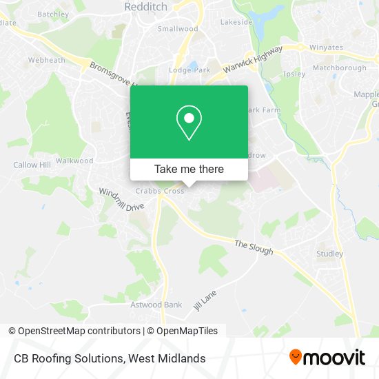 CB Roofing Solutions map