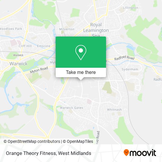Orange Theory Fitness map