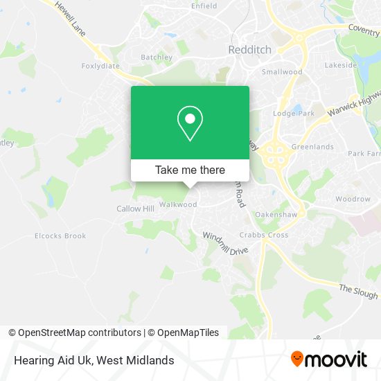 Hearing Aid Uk map