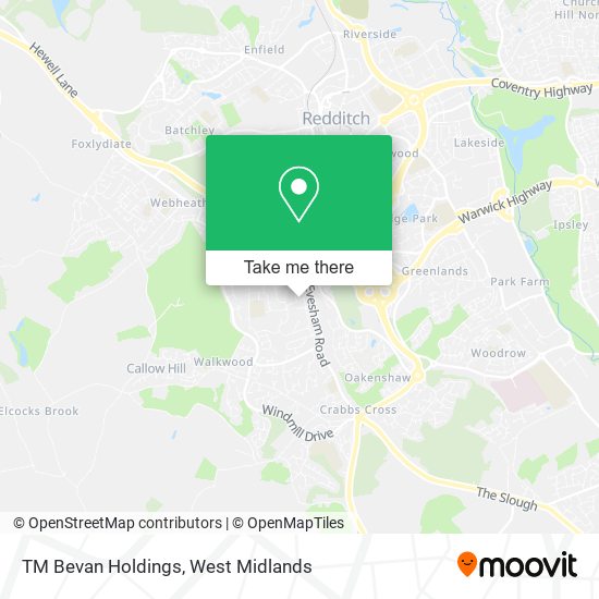 TM Bevan Holdings map