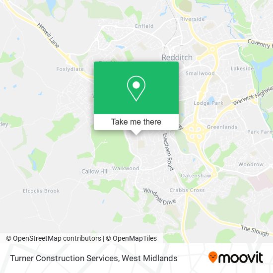 Turner Construction Services map