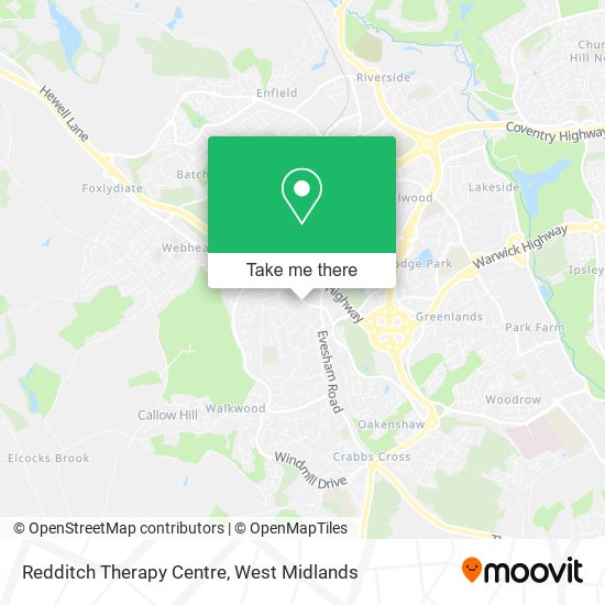 Redditch Therapy Centre map