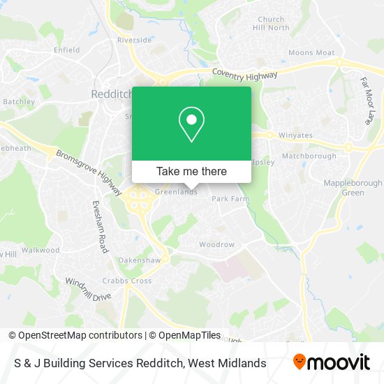 S & J Building Services Redditch map