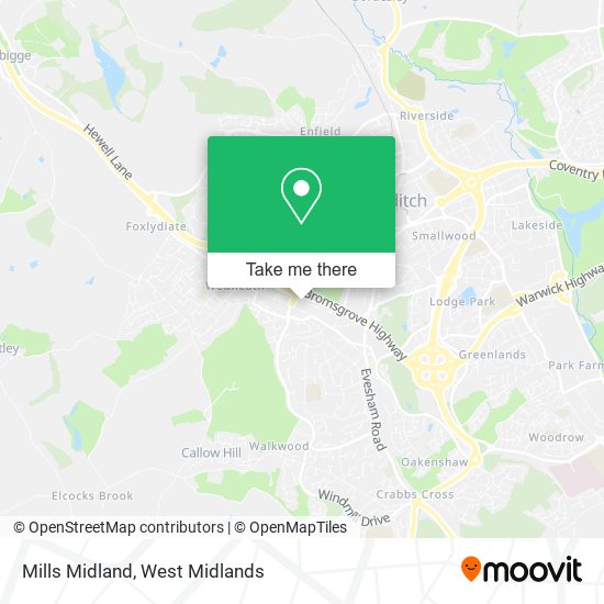 Mills Midland map