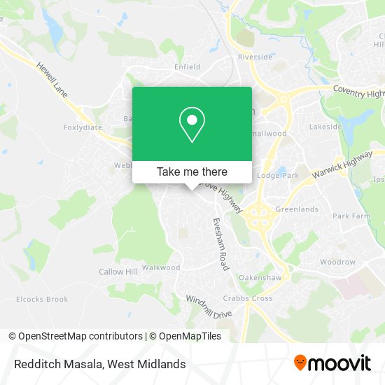 Redditch Masala map