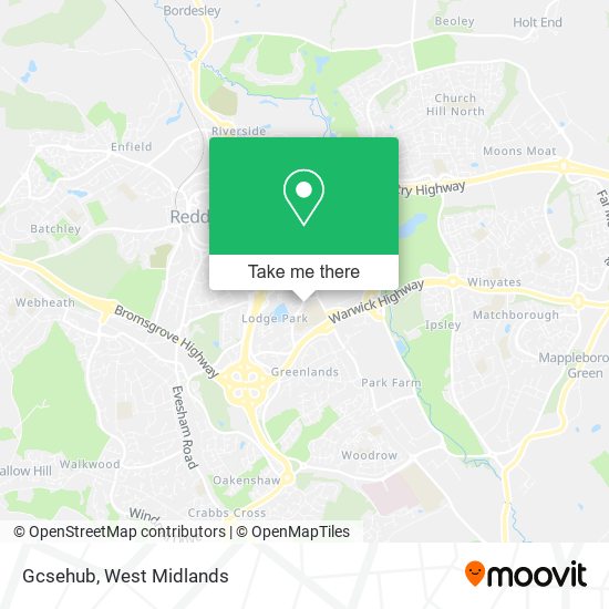 Gcsehub map