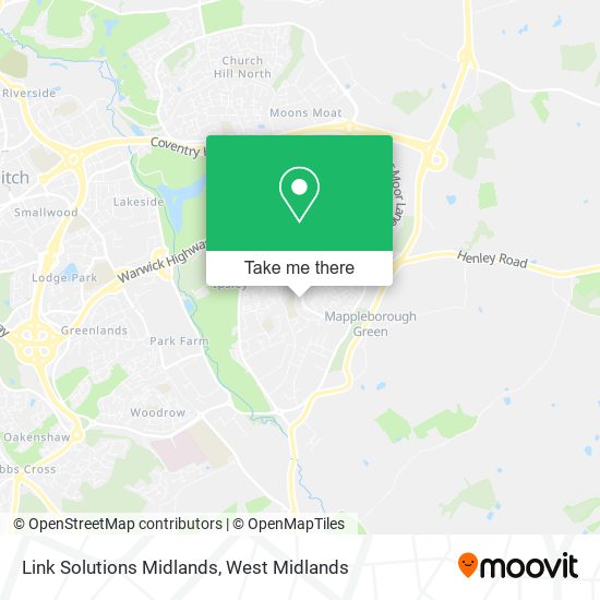 Link Solutions Midlands map