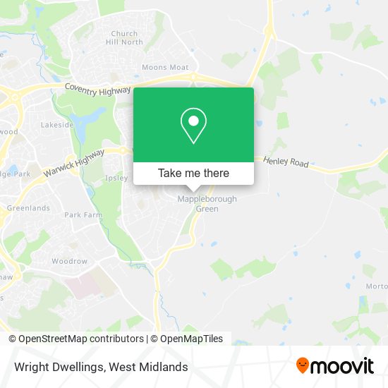 Wright Dwellings map