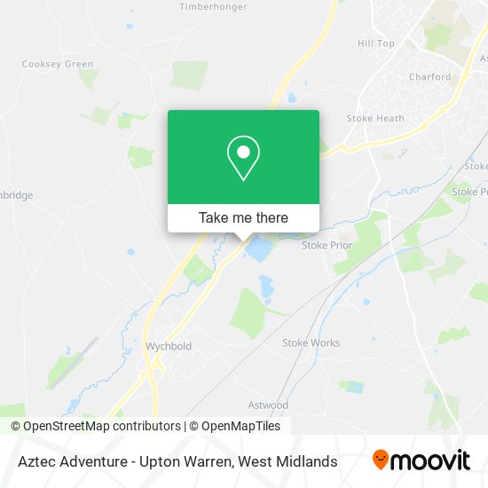 Aztec Adventure - Upton Warren map