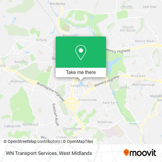 WN Transport Services map