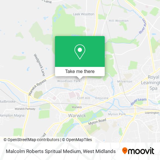 Malcolm Roberts Spritual Medium map