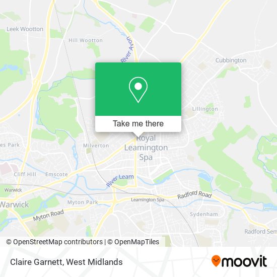Claire Garnett map