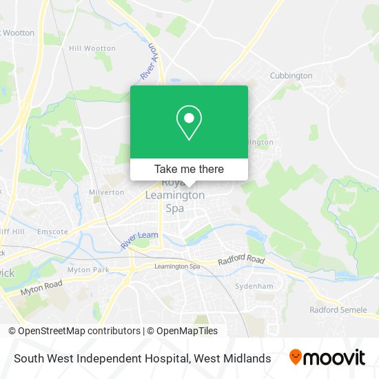 South West Independent Hospital map