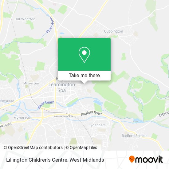Lillington Children's Centre map